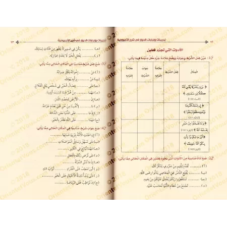 Explication d'al-Âjurûmiyyah [al-Hiwâr avec Exercices et Corrigés]/الحوار في شرح الآجرومية مع تدريبات وإجابات