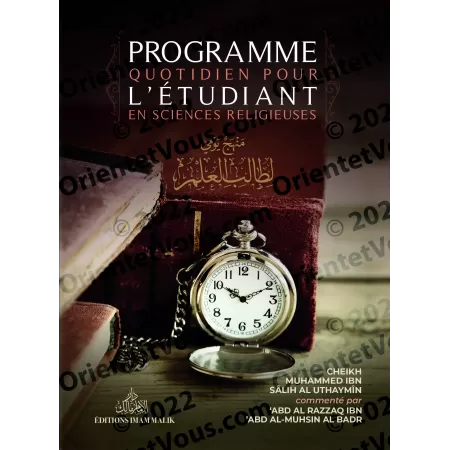 Programme quotidien pour l'étudiant en sciences religieuses
