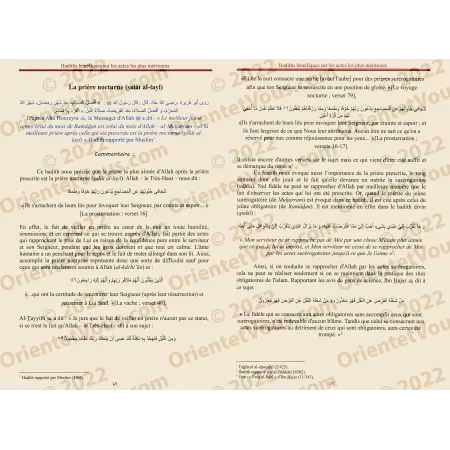 Hadiths bénéfiques sur les actes les plus méritoires