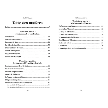 La vie de Muhammad à la lumière du Coran et des deux recueils authentiques