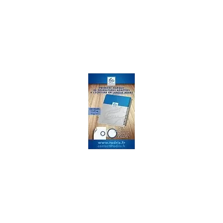 Cahier spirales moyen format bleu