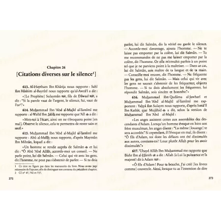 Le Livre du Silence d'Ibn Abî al-Dunyâ