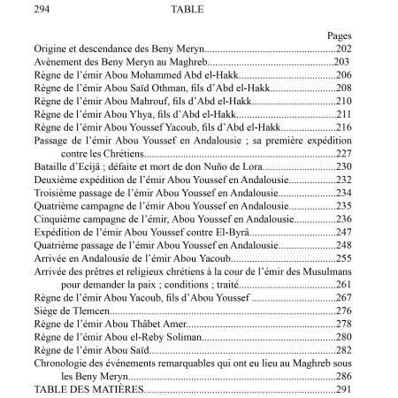 Histoire des Souverains du Maghreb et Annales de la ville de Fez