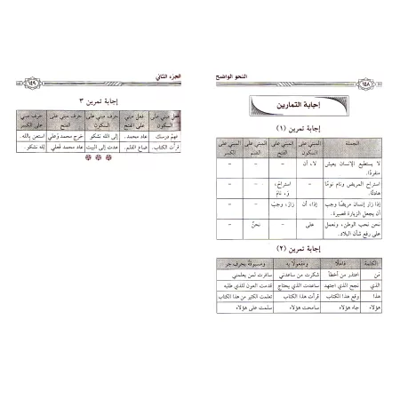 An-Nahu al-Wâdih (la grammaire limpide) avec corrigés des exercices - Niveau Débutant/النحو الواضح مع دليل النحو الواضح وأجوبته 